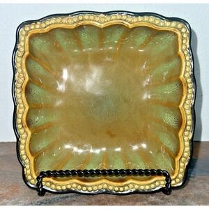 Roscher & Co Hobnail Green Square Soup Cereal Bowl Squire Collection Volume Deal